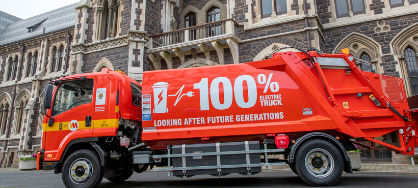 Electric waste truck to service University of Otago