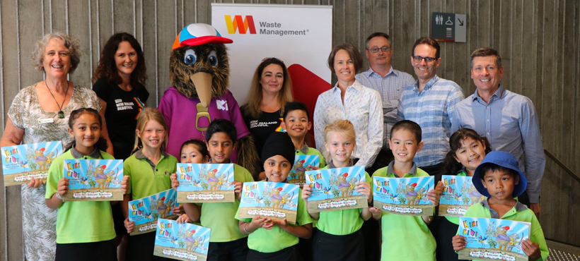 Waste Management partners with Keep New Zealand Beautiful to send educational book to New Zealand schools
