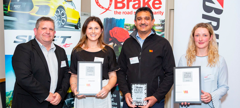 Proud Winners at the 2018 Brake Fleet Safety Awards