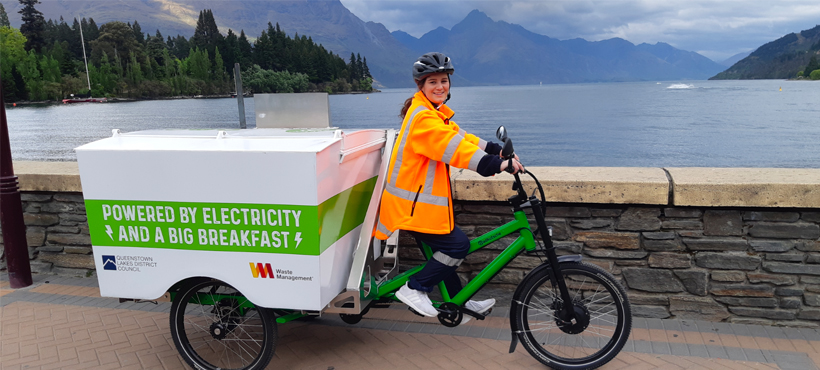 Waste Management launches e-trikes in Queenstown and Wanaka