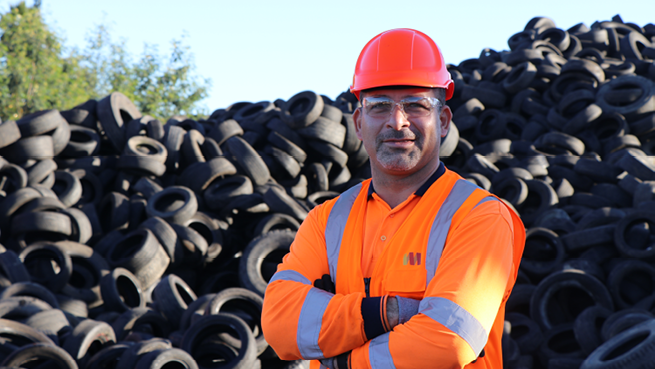 Removal and reuse of your tyre waste