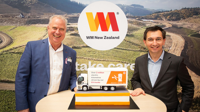 WM New Zealand Celebrates 2 Million Electric Truck Kilometres